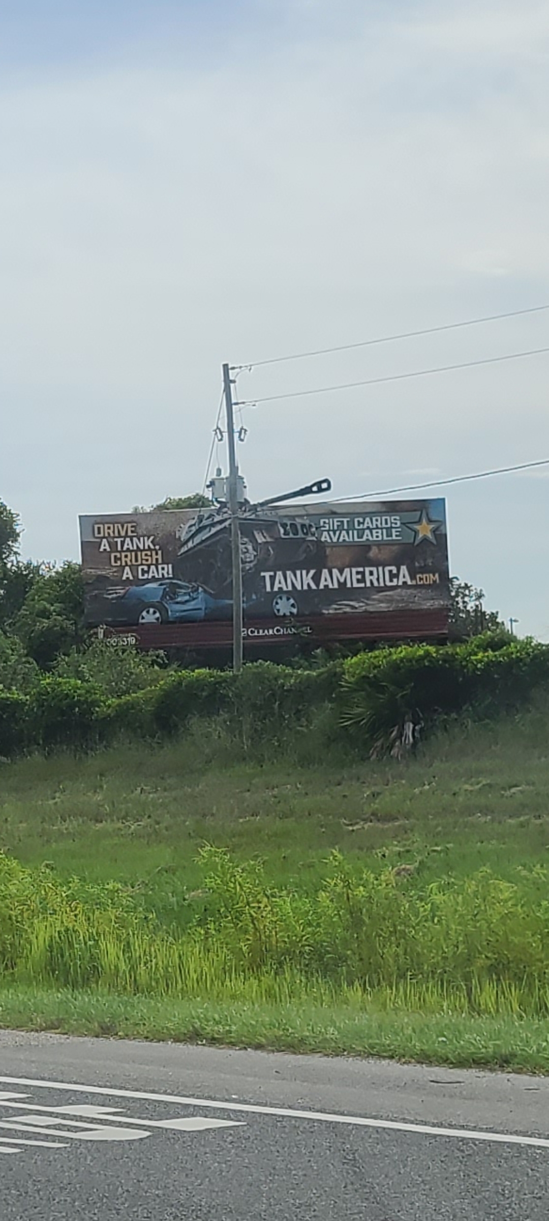 Roadside billboard for Tankamerica.com